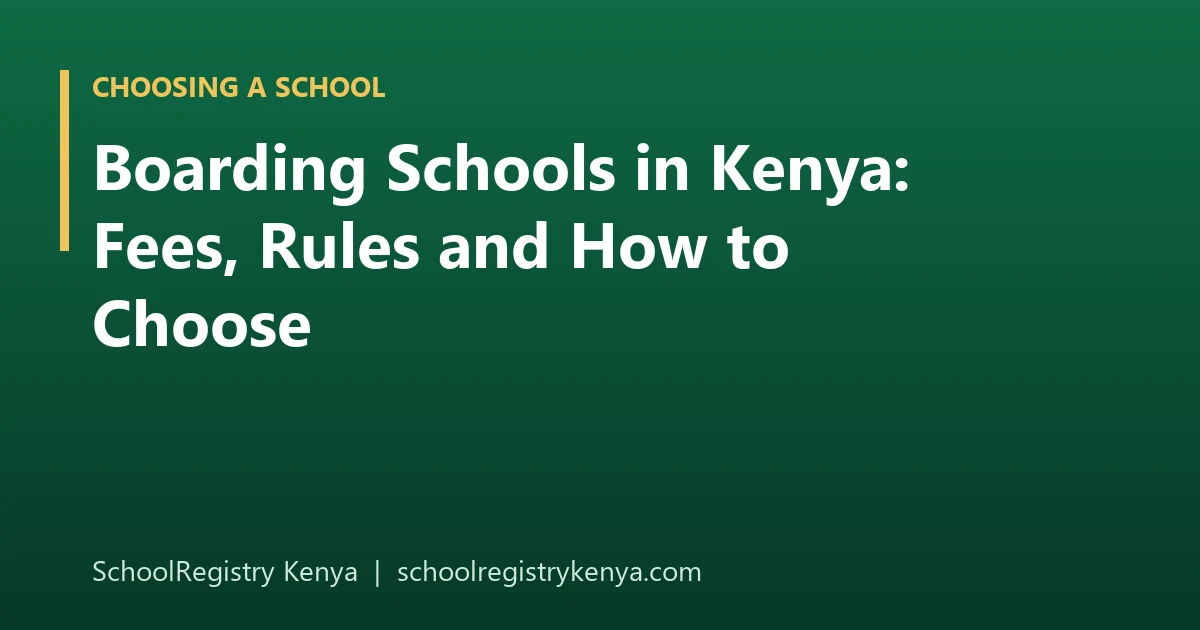 A boarding school dormitory in Kenya